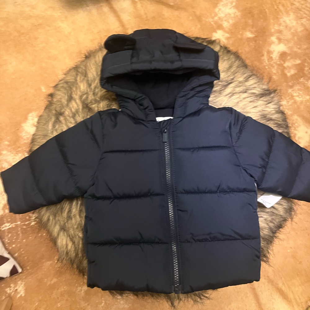 Old Navy Navy Blue Kids Puffer Jacket